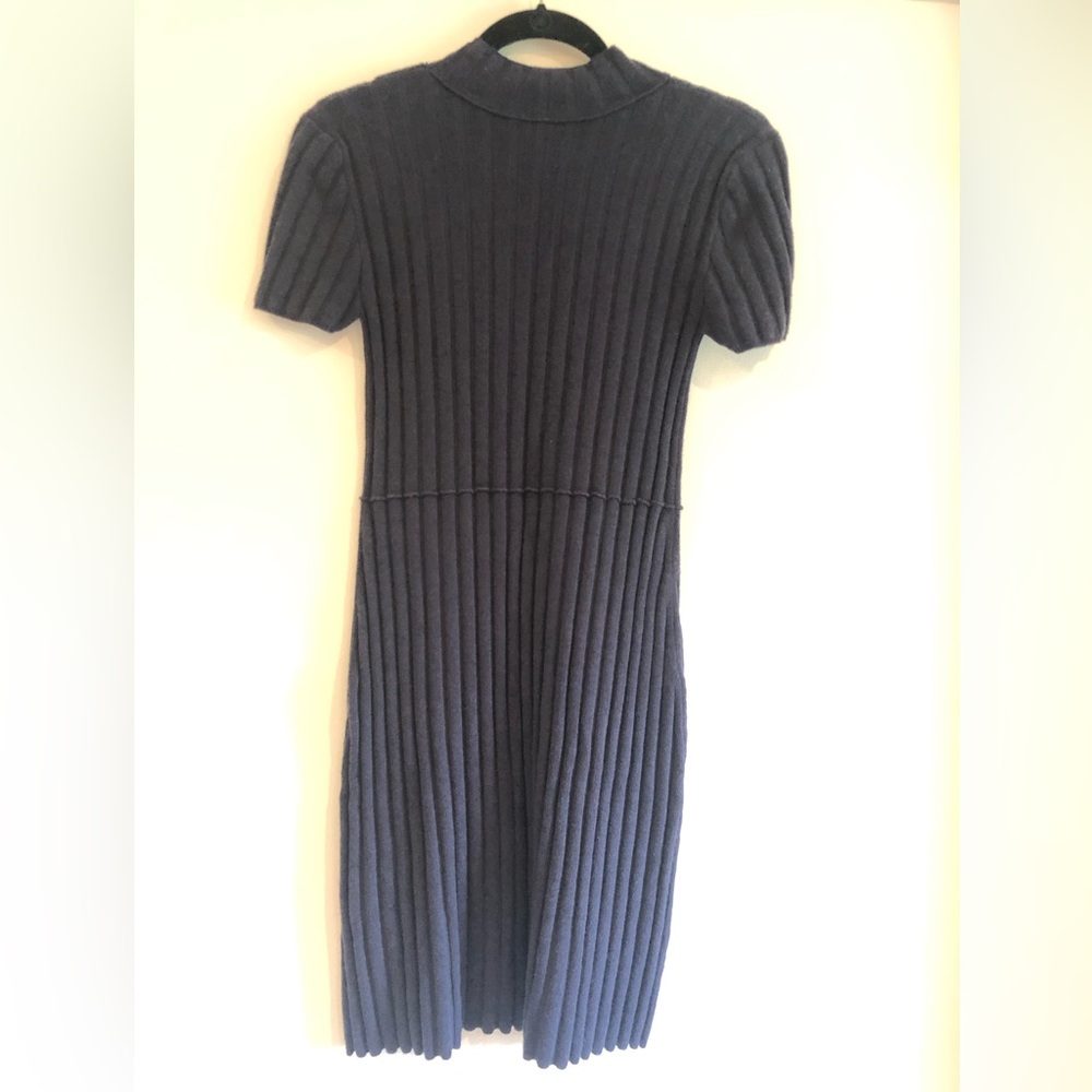 Free People navy blue knit dress - Picture 2 of 4
